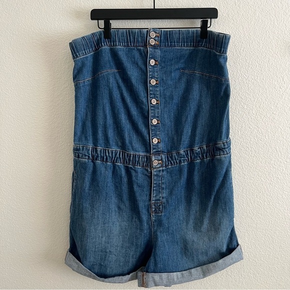 Anthropologie Pilcro Denim Romper XL - Picture 4 of 11